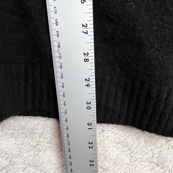 Talbots Wool Alpaca Black Sweater Cardigan Women's Pearl Rhinestone Button XL - Picture 15 of 15